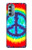 W1870 Tie Dye Peace Hard Case and Leather Flip Case For Motorola Moto G Stylus 5G (2022)