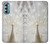 W1980 White Peacock Hard Case and Leather Flip Case For Motorola Moto G Stylus 5G (2022)