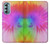 W2488 Tie Dye Color Hard Case and Leather Flip Case For Motorola Moto G Stylus 5G (2022)