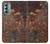 W2714 Rust Steel Texture Graphic Printed Hard Case and Leather Flip Case For Motorola Moto G Stylus 5G (2022)