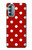 W2951 Red Polka Dots Hard Case and Leather Flip Case For Motorola Moto G Stylus 5G (2022)