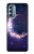 W3324 Crescent Moon Galaxy Hard Case and Leather Flip Case For Motorola Moto G Stylus 5G (2022)