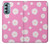 W3500 Pink Floral Pattern Hard Case and Leather Flip Case For Motorola Moto G Stylus 5G (2022)