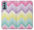 W3514 Rainbow Zigzag Hard Case and Leather Flip Case For Motorola Moto G Stylus 5G (2022)