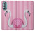 W3805 Flamingo Pink Pastel Hard Case and Leather Flip Case For Motorola Moto G Stylus 5G (2022)