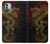 W0354 Chinese Dragon Hard Case and Leather Flip Case For Nokia G11, G21