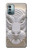 W0574 Tiger Carving Hard Case and Leather Flip Case For Nokia G11, G21