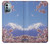 W1060 Mount Fuji Sakura Cherry Blossom Hard Case and Leather Flip Case For Nokia G11, G21