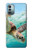 W1377 Ocean Sea Turtle Hard Case and Leather Flip Case For Nokia G11, G21