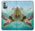 W1377 Ocean Sea Turtle Hard Case and Leather Flip Case For Nokia G11, G21