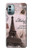 W2211 Paris Postcard Eiffel Tower Hard Case and Leather Flip Case For Nokia G11, G21