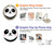 W2662 Cute Panda Cartoon Hard Case and Leather Flip Case For Nokia G11, G21