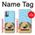 W2669 Cute Dog Paws Bones Cartoon Hard Case and Leather Flip Case For Nokia G11, G21