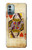 W2833 Poker Card Queen Hearts Hard Case and Leather Flip Case For Nokia G11, G21