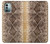 W2875 Rattle Snake Skin Graphic Printed Hard Case and Leather Flip Case For Nokia G11, G21