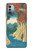 W3348 Utagawa Hiroshige The Monkey Bridge Hard Case and Leather Flip Case For Nokia G11, G21