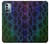 W3366 Rainbow Python Skin Graphic Print Hard Case and Leather Flip Case For Nokia G11, G21