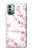 W3707 Pink Cherry Blossom Spring Flower Hard Case and Leather Flip Case For Nokia G11, G21