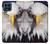 W0854 Eagle American Hard Case and Leather Flip Case For Samsung Galaxy M53