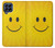 W1146 Yellow Sun Smile Hard Case and Leather Flip Case For Samsung Galaxy M53