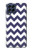 W2345 Navy Blue Shavron Zig Zag Pattern Hard Case and Leather Flip Case For Samsung Galaxy M53