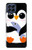 W2631 Cute Baby Penguin Hard Case and Leather Flip Case For Samsung Galaxy M53