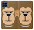 W2721 Cute Grumpy Monkey Cartoon Hard Case and Leather Flip Case For Samsung Galaxy M53