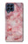 W2843 Pink Marble Texture Hard Case and Leather Flip Case For Samsung Galaxy M53