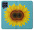 W3039 Vintage Sunflower Blue Hard Case and Leather Flip Case For Samsung Galaxy M53