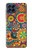 W3272 Colorful Pattern Hard Case and Leather Flip Case For Samsung Galaxy M53