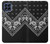 W3363 Bandana Black Pattern Hard Case and Leather Flip Case For Samsung Galaxy M53