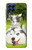 W3795 Kitten Cat Playful Siberian Husky Dog Paint Hard Case and Leather Flip Case For Samsung Galaxy M53