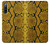 W3365 Yellow Python Skin Graphic Print Hard Case and Leather Flip Case For Sony Xperia 10 IV