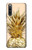 W3490 Gold Pineapple Hard Case and Leather Flip Case For Sony Xperia 10 IV