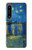 W3336 Van Gogh Starry Night Over the Rhone Hard Case and Leather Flip Case For Sony Xperia 1 IV