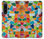 W3391 Abstract Art Mosaic Tiles Graphic Hard Case and Leather Flip Case For Sony Xperia 1 IV