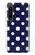 W3533 Blue Polka Dot Hard Case and Leather Flip Case For Sony Xperia 1 IV