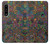 W3815 Psychedelic Art Hard Case and Leather Flip Case For Sony Xperia 1 IV