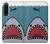 W3825 Cartoon Shark Sea Diving Hard Case and Leather Flip Case For Sony Xperia 1 IV