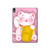 W3025 Pink Maneki Neko Lucky Cat Tablet Hard Case For iPad Air (2022, 2020), Air 11 (2024), Pro 11 (2022)