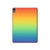 W3698 LGBT Gradient Pride Flag Tablet Hard Case For iPad Air (2022, 2020), Air 11 (2024), Pro 11 (2022)