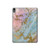 W3717 Rose Gold Blue Pastel Marble Graphic Printed Tablet Hard Case For iPad Air (2022, 2020), Air 11 (2024), Pro 11 (2022)