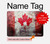 W2490 Canada Maple Leaf Flag Texture Hard Case Cover For MacBook Air 13″ (2022,2024) - A2681, A3113