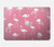 W2858 Pink Flamingo Pattern Hard Case Cover For MacBook Air 13″ (2022,2024) - A2681, A3113