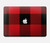 W2931 Red Buffalo Check Pattern Hard Case Cover For MacBook Air 13″ (2022,2024) - A2681, A3113