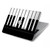 W3078 Black and White Piano Keyboard Hard Case Cover For MacBook Air 13″ (2022,2024) - A2681, A3113