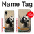 W2210 Panda Fluffy Art Painting Hard Case and Leather Flip Case For Samsung Galaxy A03 Core