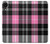 W3091 Pink Plaid Pattern Hard Case and Leather Flip Case For Samsung Galaxy A03 Core