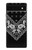 W3363 Bandana Black Pattern Hard Case and Leather Flip Case For Google Pixel 6a