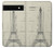 W3474 Eiffel Architectural Drawing Hard Case and Leather Flip Case For Google Pixel 6a